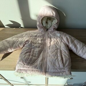 The North Face Toddler Reversible Jacket - Pink and Cream